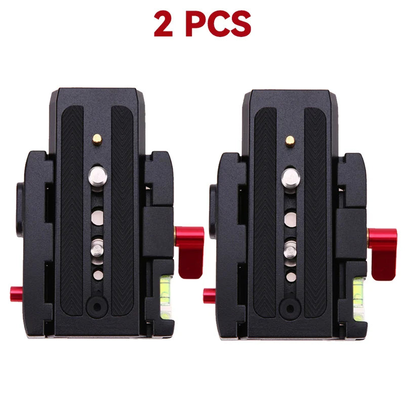 Quick Release Plate Adapter for Manfrotto 501/503/701HDV – Aluminium Tripod Clamp Replacement Kit 577/519/561/Q5 Compatible