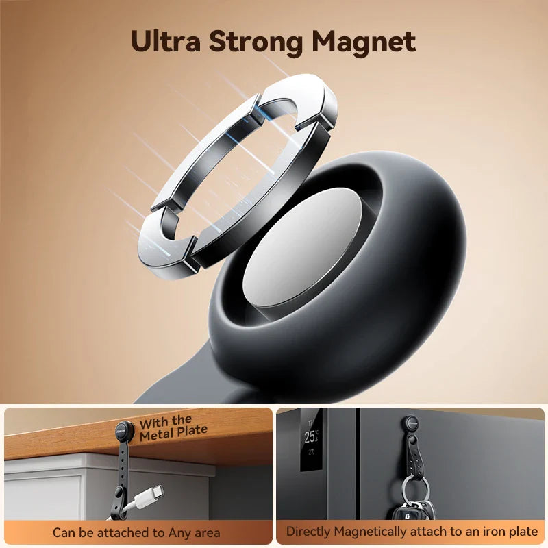 Joyroom Magnetic Cable Management Ties – 12/6PCS Adjustable Wire Organizer with Hook & Loop Straps for Home