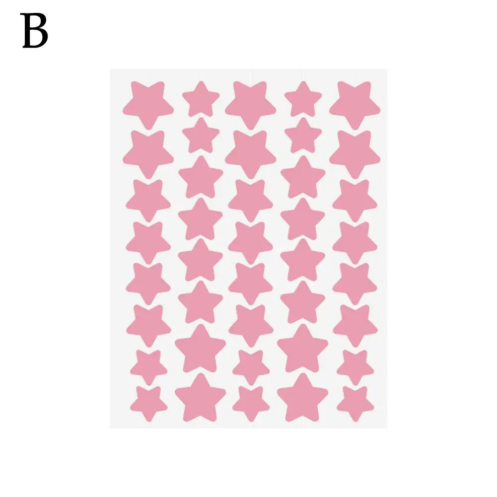 Colorful Star-Shaped PE Pimple Patches – Invisible Acne Spot Stickers for Skin Care and Makeup Concealer