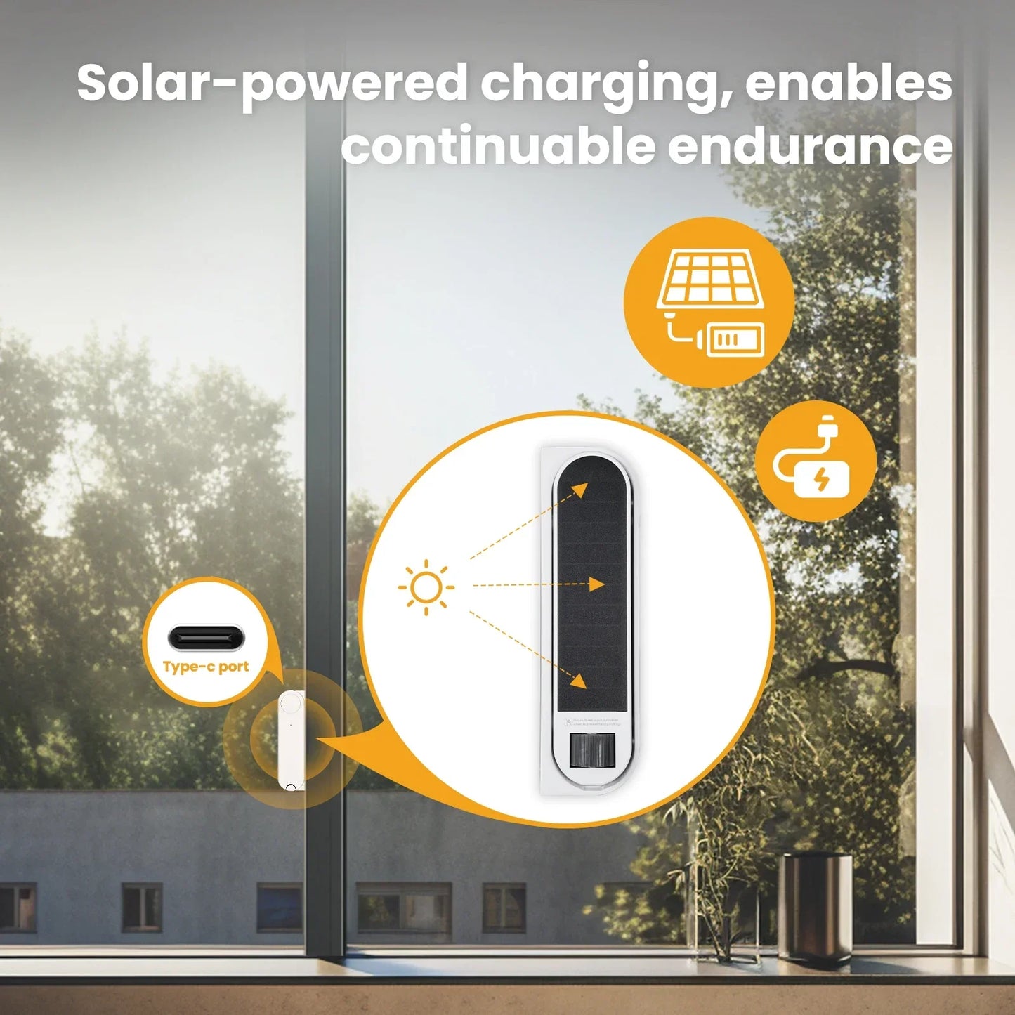 MOES Tuya ZigBee Smart Sliding Window Pusher – Automatic Opener & Closer, Solar Charging, App Remote Control, Alexa/Google Home Compatible
