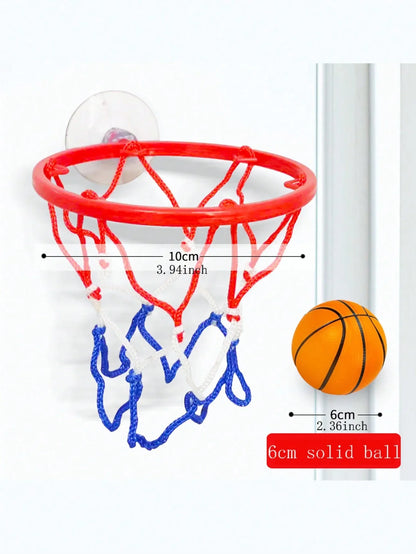 Small Basketball Set - Coordinated Wrist Solid Rubber Elastic Ball for Children's Exercise & Shooting Table Game Toy