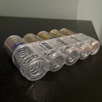 Car Coin Storage Purse – Euro Coin Bank Holder, Plastic Wallet & Cash Organizer Box for Savings