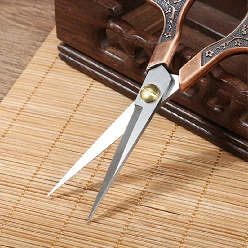 Stainless Steel Fabric Scissors – Colorful Embroidery Sewing Shears for Handicrafts & Household Use