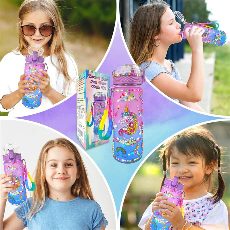 DIY Water Bottle Decoration Kit for Girls - Mermaid Arts & Crafts, Birthday & Christmas Gift