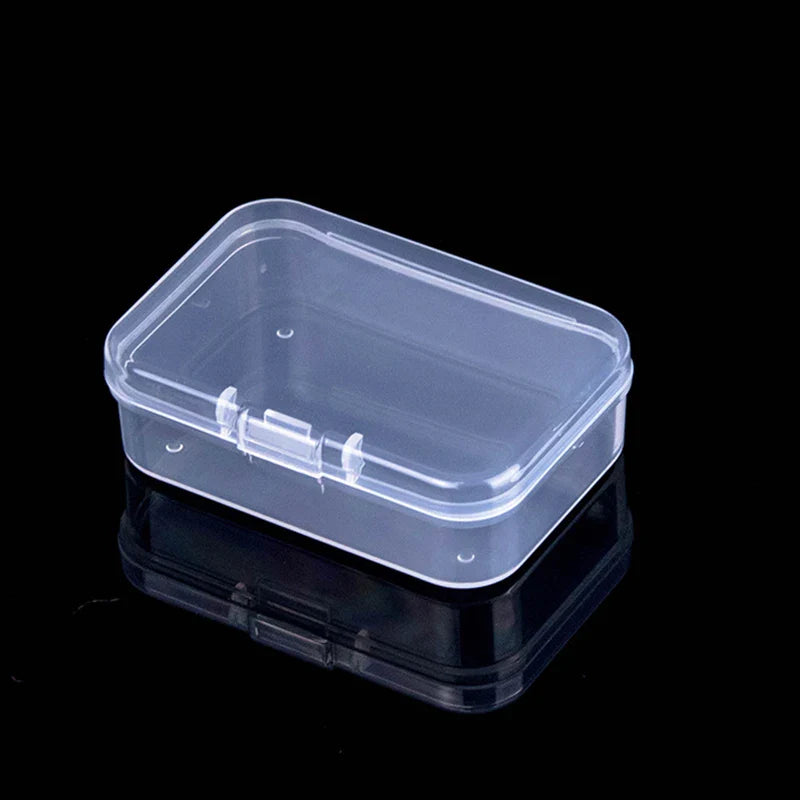 Mini Rectangular Plastic Storage Box – Translucent, Dustproof Jewelry & Small Item Container