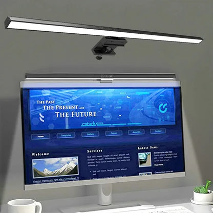Eye-Care LED Desk Lamp 50cm – USB-Powered Screen Light Bar with Stepless Dimming for Reading & PC