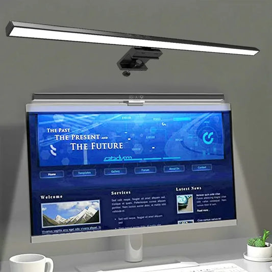 Eye-Care LED Desk Lamp 50cm – USB-Powered Screen Light Bar with Stepless Dimming for Reading & PC