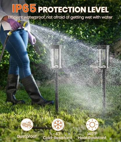 1/2/4-Pack Solar Path Lights – Waterproof Outdoor Garden Lighting for Patio, Walkways & Driveways, Warm White