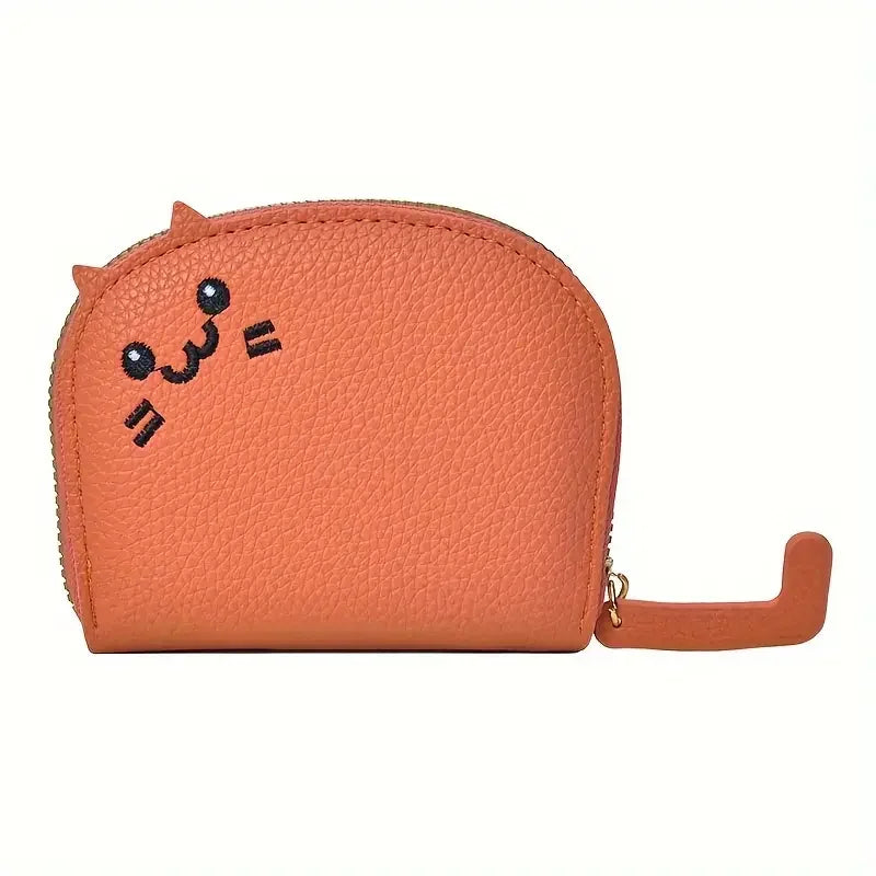Cartoon Cat Wallet - Cute Faux Leather Multi-Card Coin Purse and ID Holder for Women