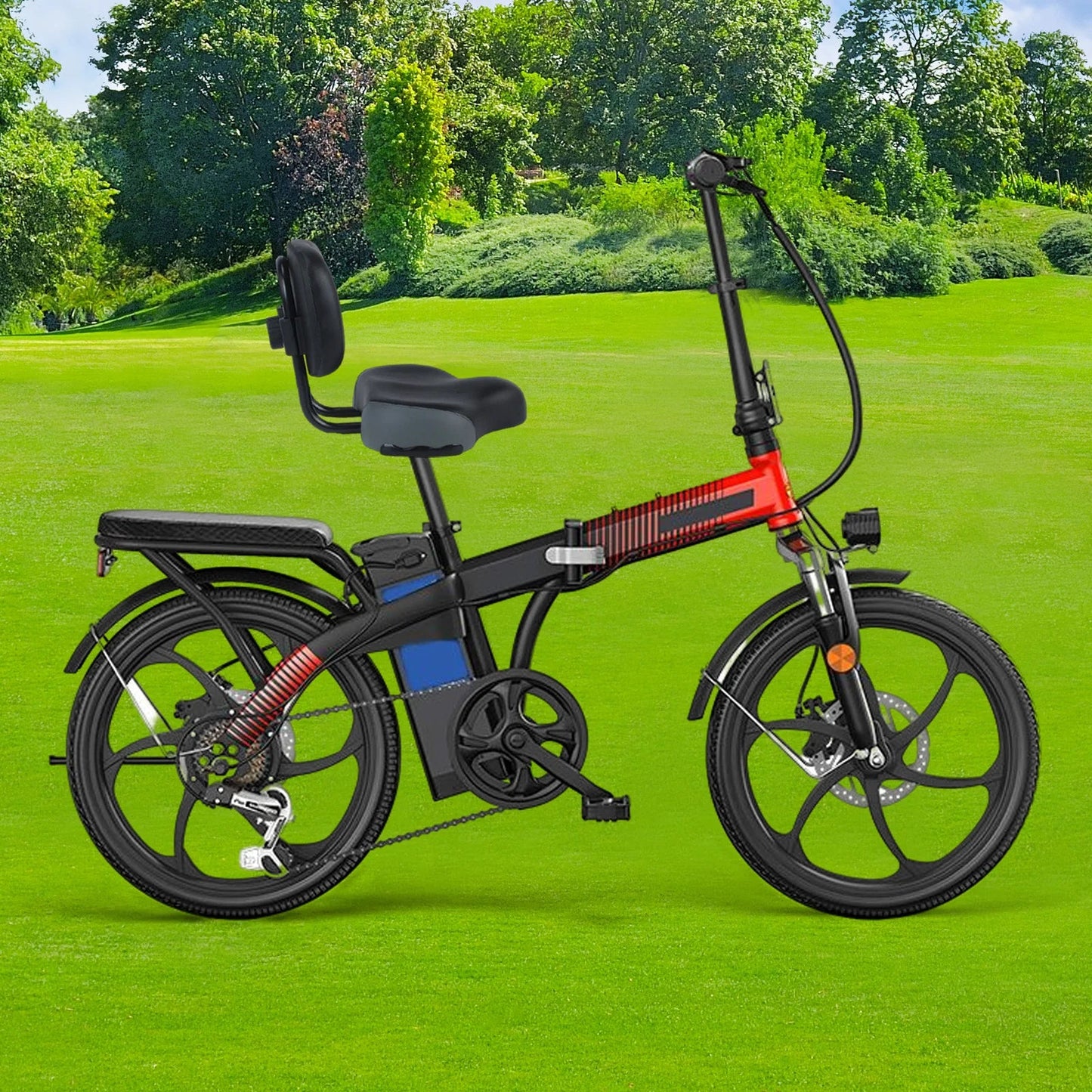 Universal Bicycle & Tricycle Comfort Saddle Seat Cushion with Backrest