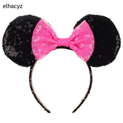 Big Classic Polka Dot Bow Minnie Mouse Ears Headband – Festival & Party Hairband for Women & Girls, Disney Trip Accessories
