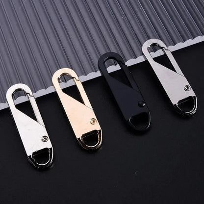 1/5/10Pcs Zipper Slider Puller Replacement – Instant Repair for Bags, Suitcases, DIY Sewing Craft