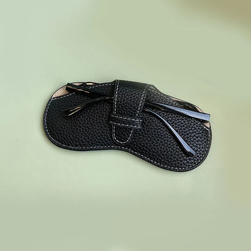 Women’s Leather Soft Glasses Case – Portable Sunglasses Protector Pouch Fashion Eyewear Storage Bag Accessory