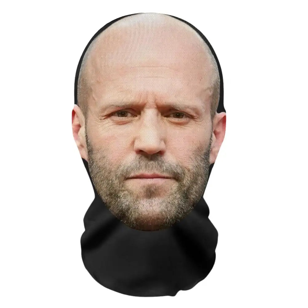 3D Pattern Mesh Face Mask – Funny Printed Head Scarf & Ice Silk Sunscreen Head Cover for Party, Cosplay & Celebrity Look