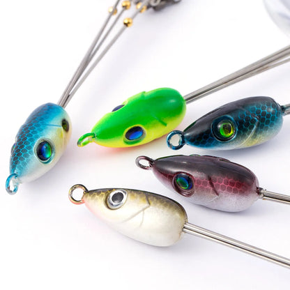Bassdash Umbrella Fishing Lure Rig: 5-Arm Alabama Rig with Head Swimming Bait - Ideal for Bass Fishing Groups, Snap Swivel Spinner (18g)