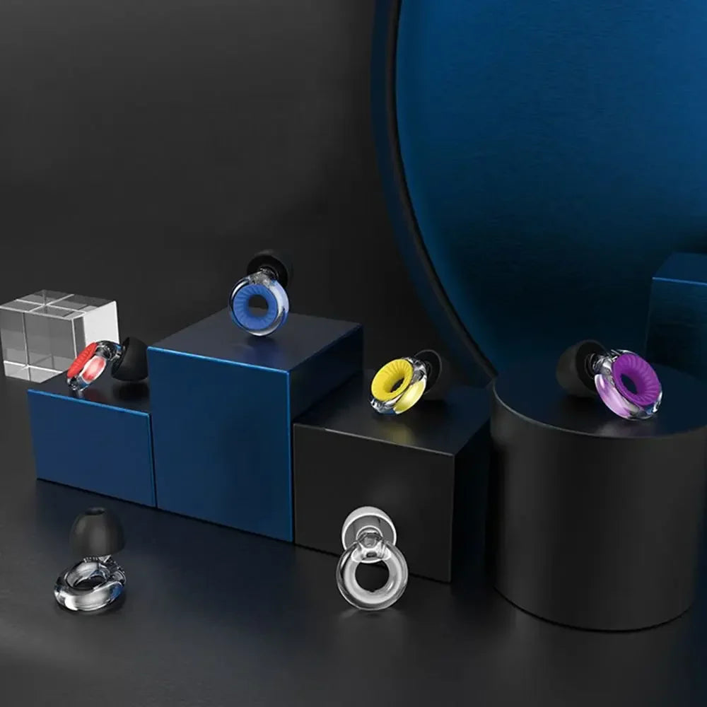 Silicone Earplugs — Noise Cancelling, Soundproof Ear Protection for Swimming & Sleep, Noise Reduction Loop Earplugs