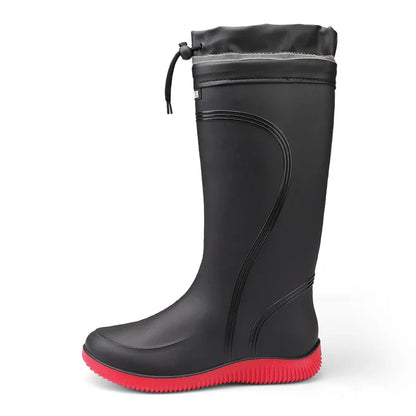 Men’s Waterproof Rain Shoes – Four-Season Non-Slip Soft Sole Outdoor Work & Water Boots