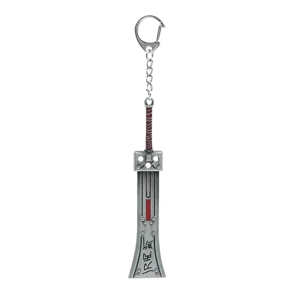 Final Fantasy VII Remake Cloud Strife Buster Sword Keychain – Game & Car Key Ring Accessory