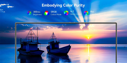 VEOUT 16-Inch 60Hz Gaming Portable Monitor – 16:10 IPS 1200P LCD FHD External Display for Laptop & Phone