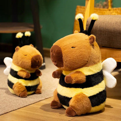 Cute Bee Capybara Plush Toy – Soft Stuffed Animal Doll for Kids, Birthday Gifts & Room Decor