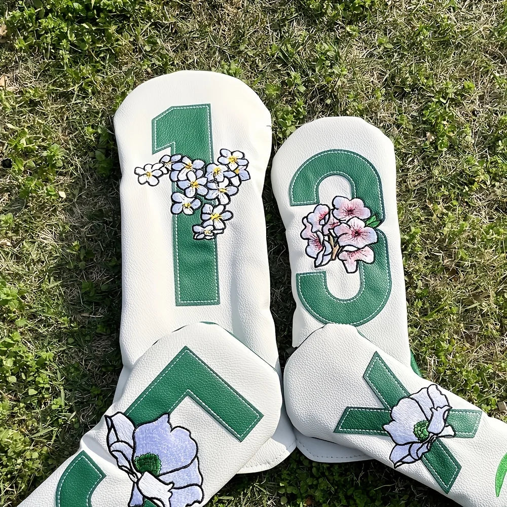 Golf Club Head Covers – 1pc/4pcs for Driver, Fairway Wood, Hybrid & Iron, Golf Accessories Supplies