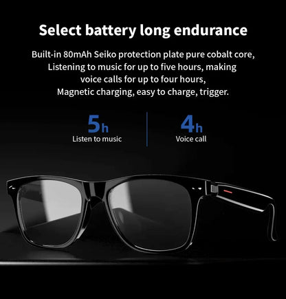 Hiwego Smart Music Sunglasses with Bluetooth Earphones – Wireless HIFI Headset for Driving & Hands-Free Calls