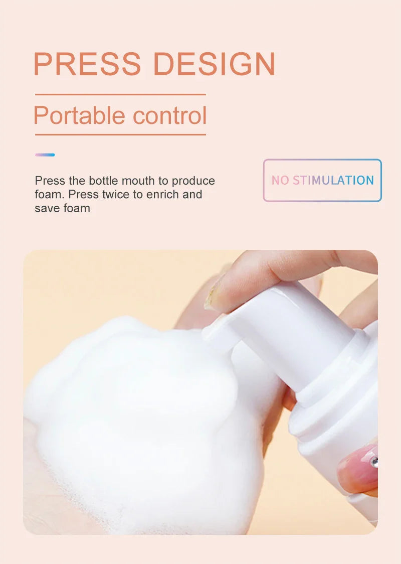 Lash Super Concentrate Mousse – Gentle Eyelash Shampoo Foam for Extensions & Makeup Tools