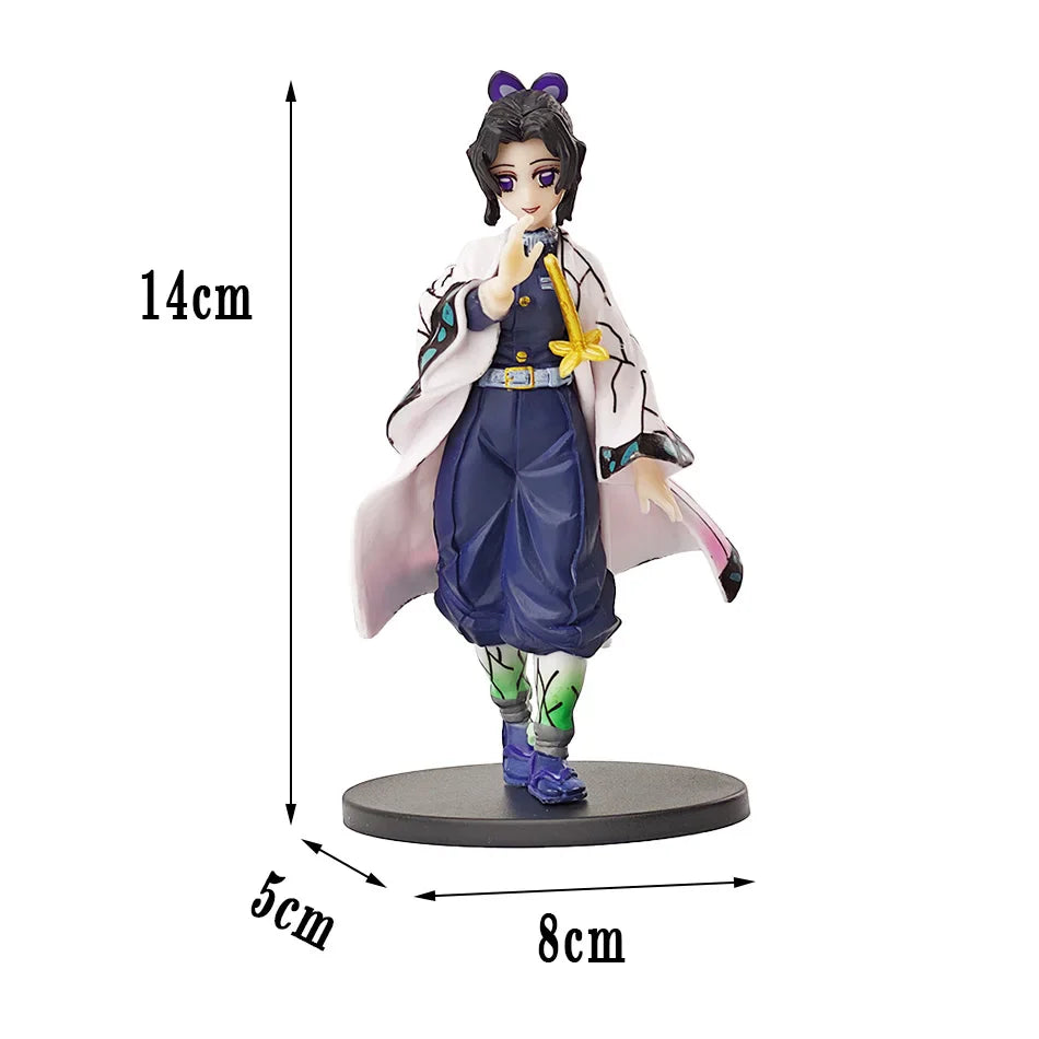 Demon Slayer Kimetsu No Yaiba Action Figures – Tanjirou, Zenitsu & Nezuko PVC Model Toys