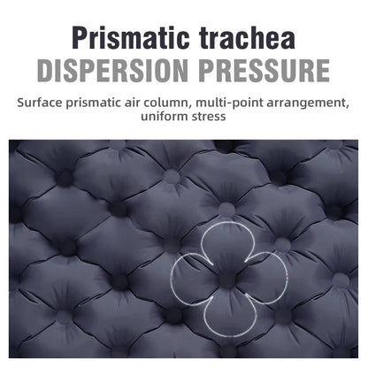 PACOONE Outdoor Camping Double Inflatable Mattress - Extra Wide Ultralight Folding Sleeping Pad