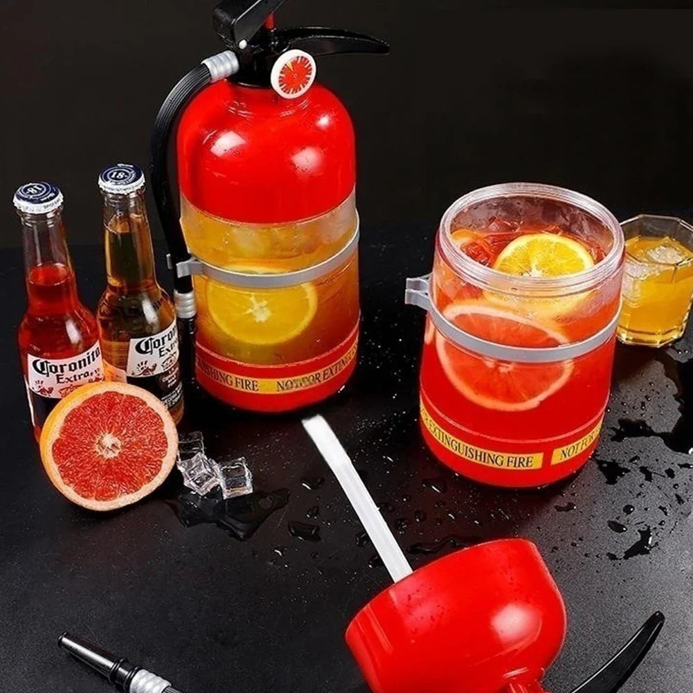 1.5L Wine & Beer Drink Dispenser — Fire Extinguisher Style Pourer for Wine, Spirits & Party Beverages, Bar Accessory
