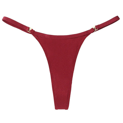 VKME Women’s Low Waist Cotton Thong Panties – Comfortable Sexy G-String Lingerie Underwear