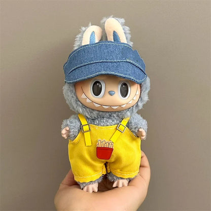 Labubu V1 V2 15/17cm Doll Clothing Set — Fashion Hoodie & Pants Korean Idol Style DIY Accessories Gift