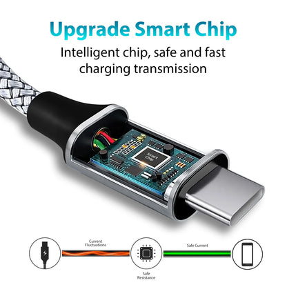 Type-C to Type-C PD 60W Fast Charging & Data Cable — 3M/5M/8M/10M Extension for iPhone 15 Pro Max, Huawei, Xiaomi, Samsung
