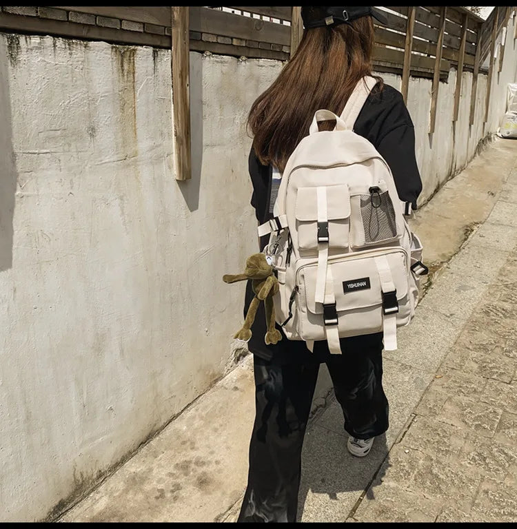 Multifunctional Teen Laptop Backpack – High-Quality Canvas School Bag for Boys & Girls