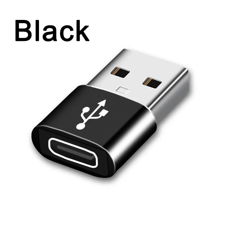 USB-C to USB 2.0 Adapter – Type-C Male to Female Converter for Phones, PCs & Laptops