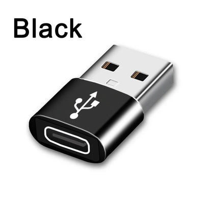 USB-C to USB 2.0 Adapter – Type-C Male to Female Converter for Phones, PCs & Laptops