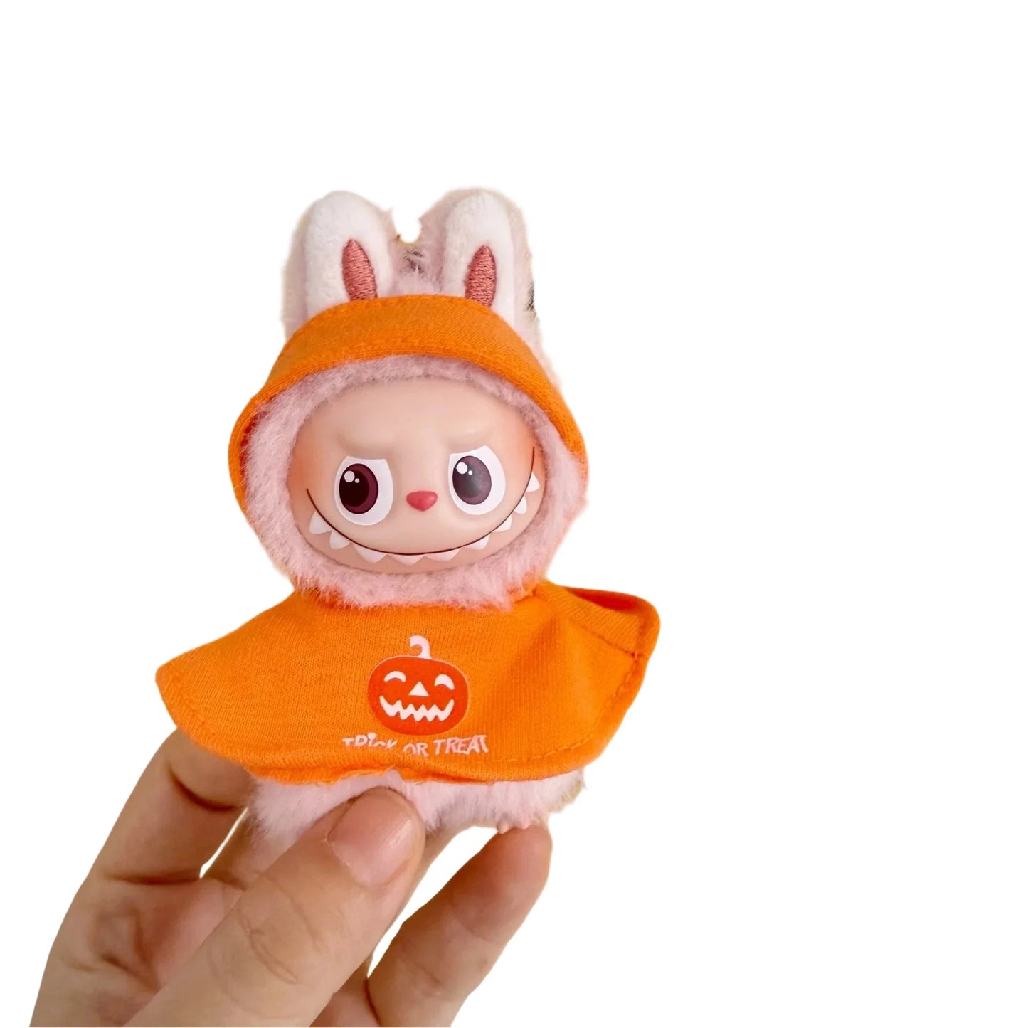 Labubu Halloween Cloak Dress with Hat — 10.5cm V4 The Monsters Pin for Love Series Doll Clothes & Accessories