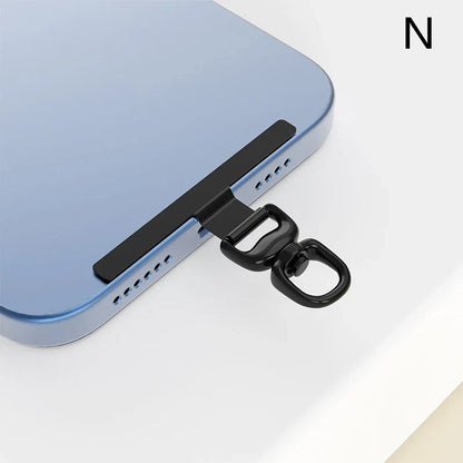 0.3mm Metal Phone Tether Tab – 360° Rotating Phone Lanyard Patch Clip Replacement Hanging Strap Gasket Accessory