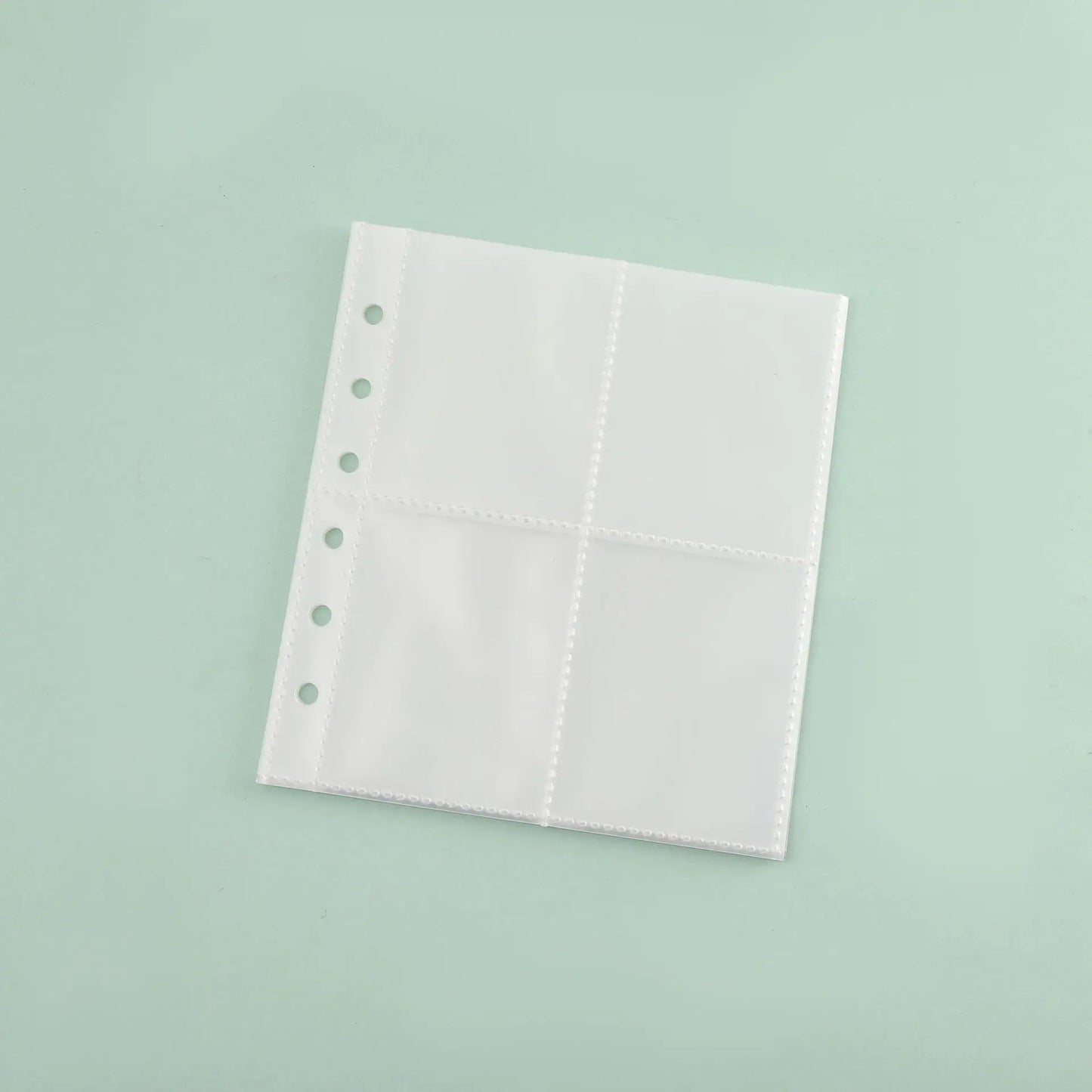 A5/A6/A7 Transparent File Holder Set – 10pcs 6-Hole Loose Leaf PVC Binder for DIY Document Storage