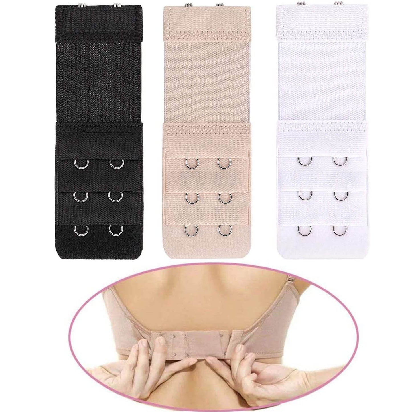 6PCS Women’s Bra Extender Strap Set – Adjustable Hook Extension for Bras, Underwear & Intimates Accessories
