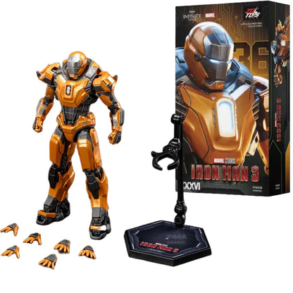 ZDTDS Iron Man & War Machine Legends Action Figures – MK37 Hammerhead, MK12, MK38 Igor, MK9 Iron Patriot Collectible Toy