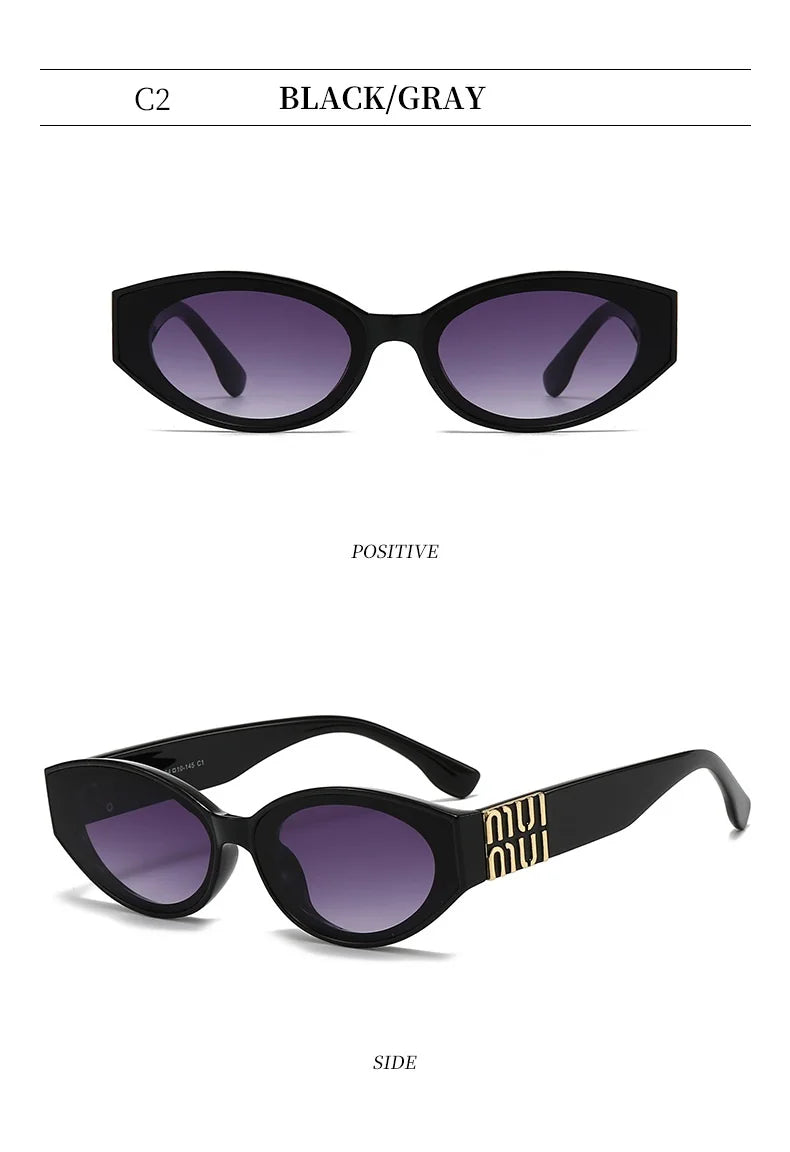Luxury MUI MUI Designer Glasses – Stylish Cateye Eyewear for Women & Men, UV400 Protection