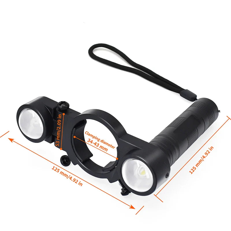 Universal Spray Gun Lighting | Adjustable Size Airbrush Light | Fill Light for Precise Spray Jobs - Searchlight Functionality
