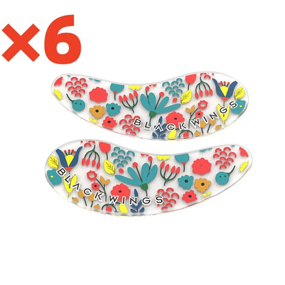 Blackwings Reusable Silicone Cooling Eye Patches – Gel Eye Mask for Dark Circles & Puffy Eyes (6 Pairs)