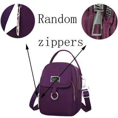 Women’s Mini Multi-Color Crossbody Bag – Compact Shoulder Bag for Daily Casual Outings, Campus, and Commute