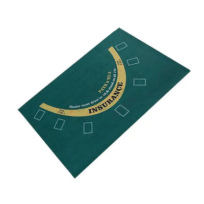 Double-Sided Tabletop Casino Felt Layout Mat – Professional Poker, Texas Hold'em & Blackjack for Roulette Games