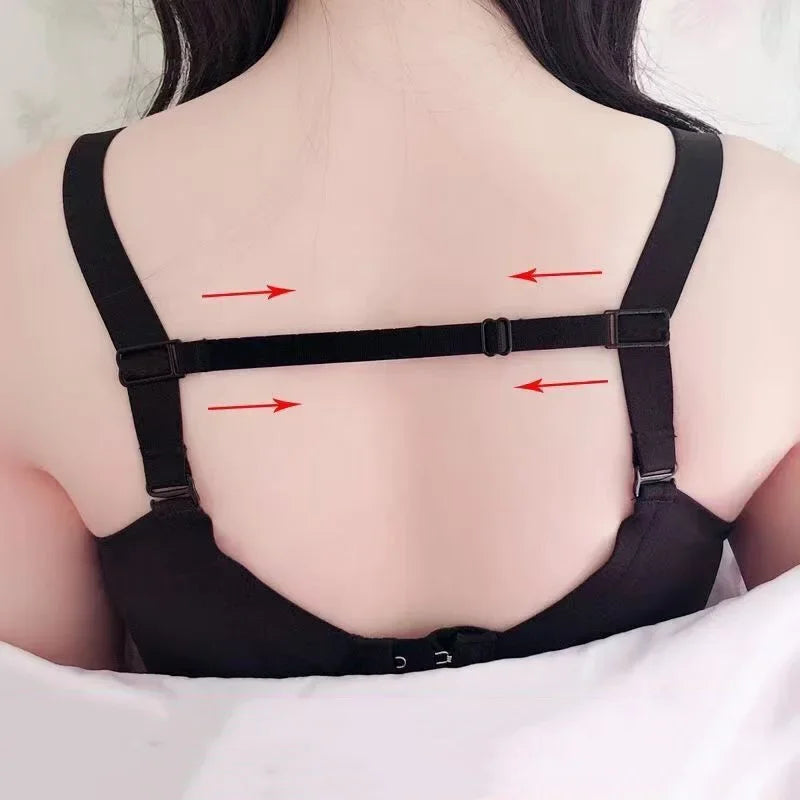 Invisible Non-Slip Bra Strap Holders: Adjustable Women's Underwear Lingerie Extenders with Shoulder Straps Belt Buckles - Pack of 1-5