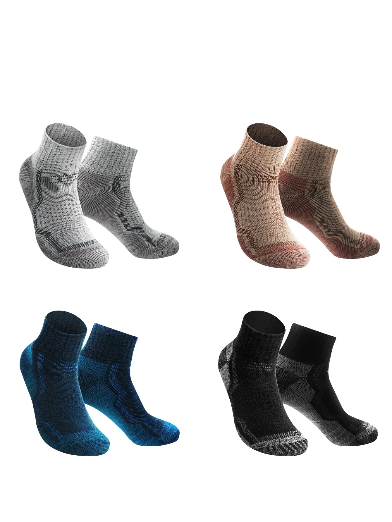 WRELS Merino Wool Thermal Socks – Winter Warm Compression Socks for Skiing, Hiking, Snowboarding & Climbing, Thick Merino Wool Sports Socks