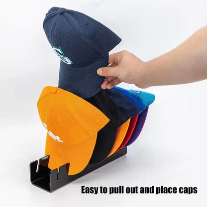 Stackable Acrylic Baseball Cap Rack — Rectangular Hat Organizer Stand for Display and Storage