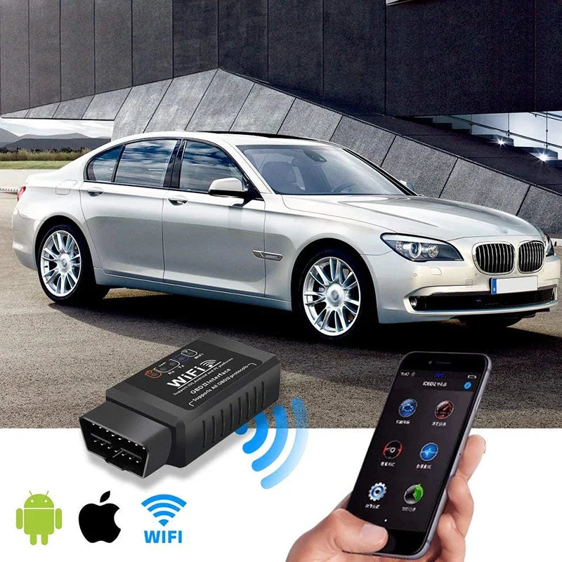 OBD2 WiFi ELM327 V1.5 Scanner - Car Code Reader Diagnostic Tool for iPhone iOS & Android
